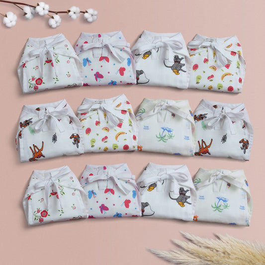 Organic Cotton Muslin nappy (Mixed colours Only)
