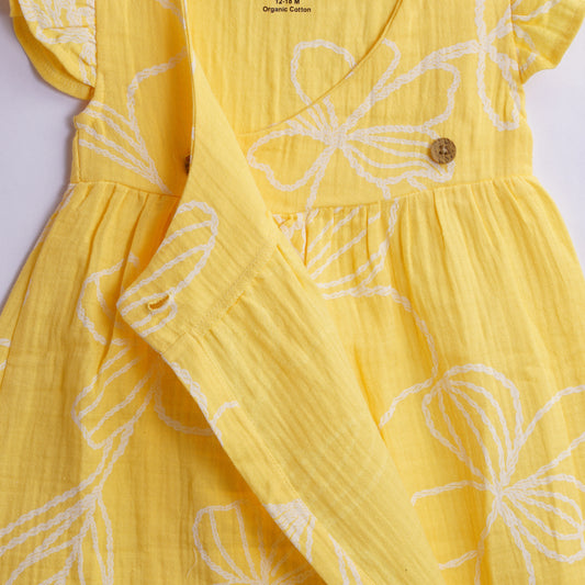Organic Cotton Muslin Frock – Sunshine Meadows