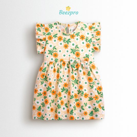 Pure Cotton Frock - Sunshine Daisy
