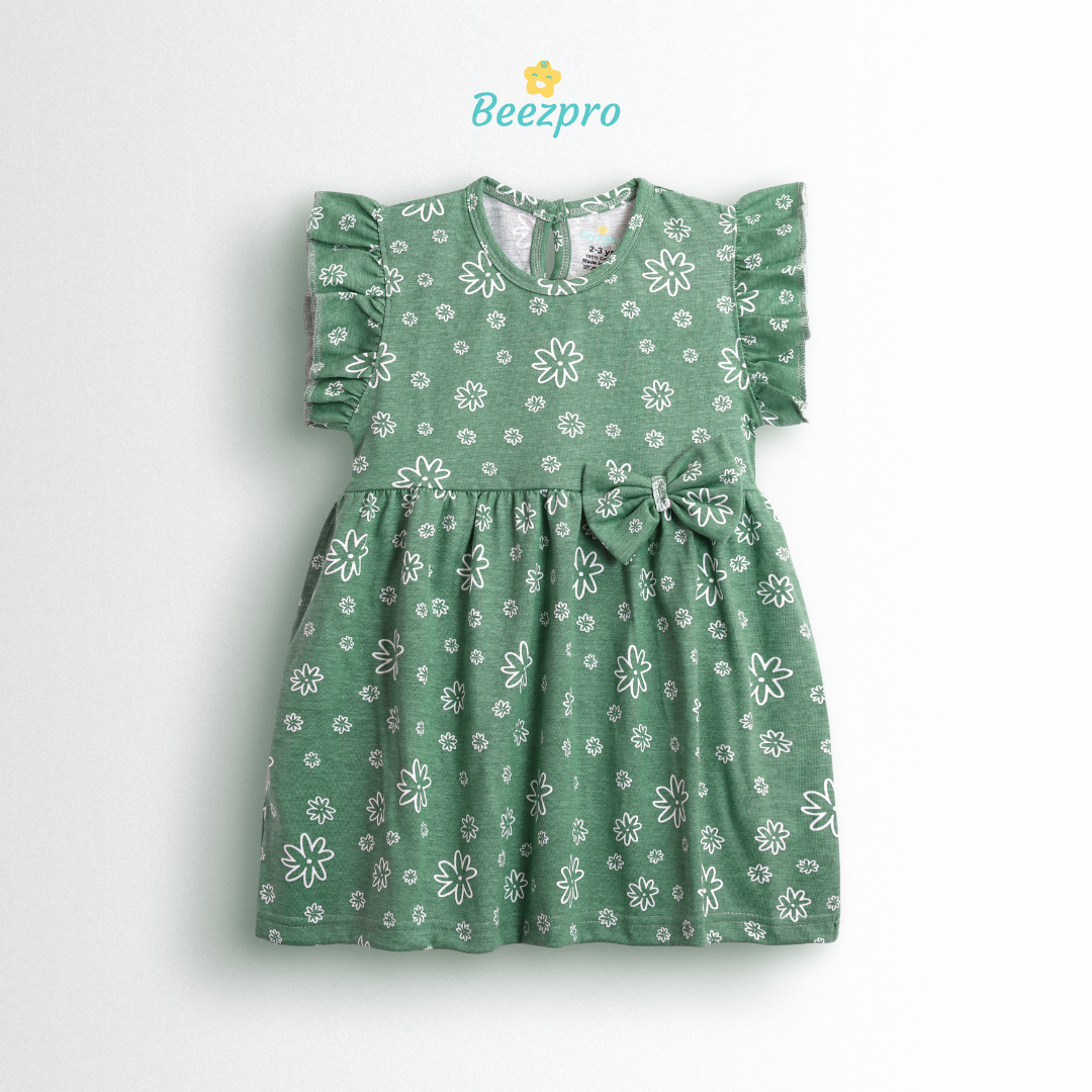 Pure Cotton Frock - Garden Bloom