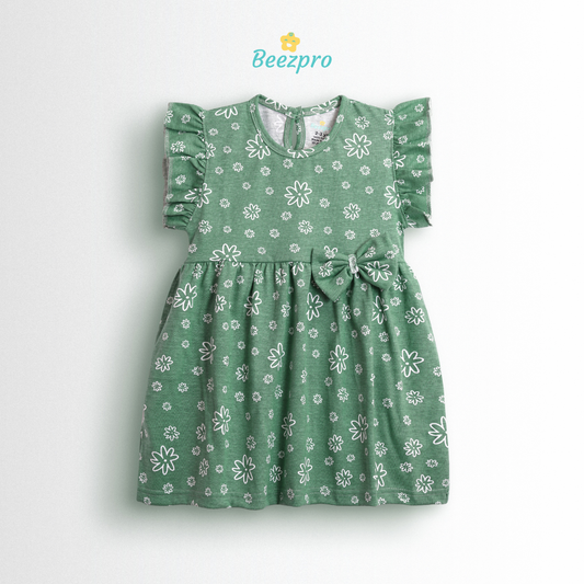 Pure Cotton Frock - Garden Bloom