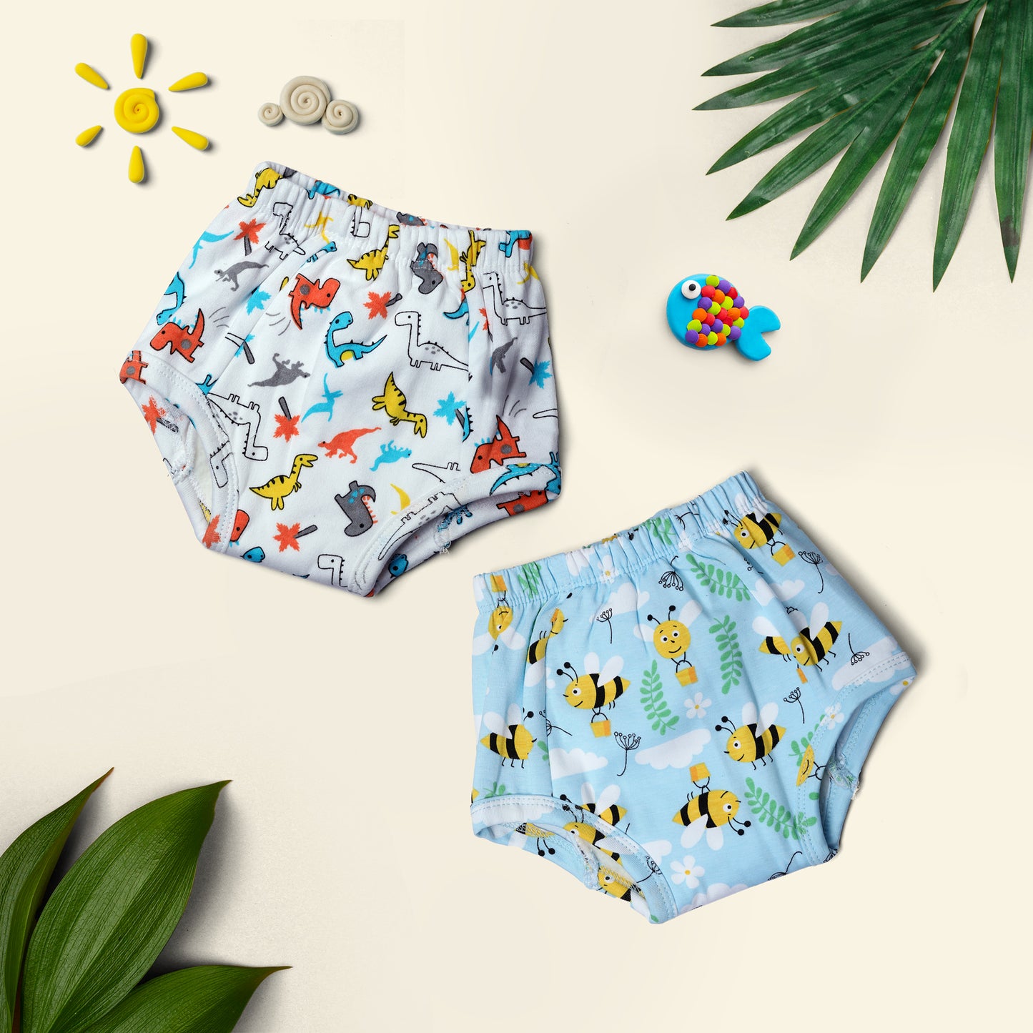 (Pack of 2) Padded Underwear (Mixed Colors Only)