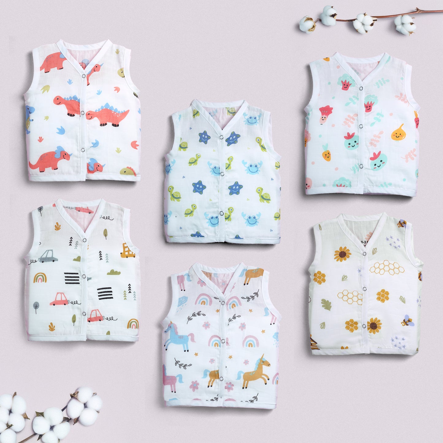 Organic Cotton Unisex Baby Jabla (Mixed colours Only)