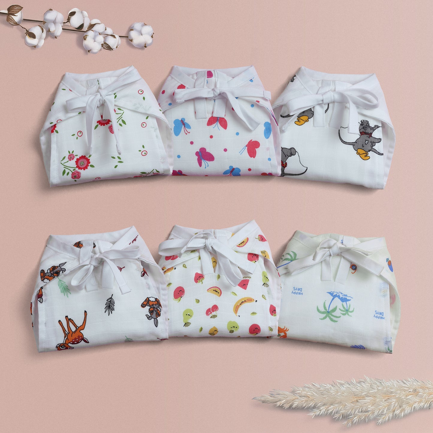 Organic Cotton Muslin nappy (Mixed colours Only)
