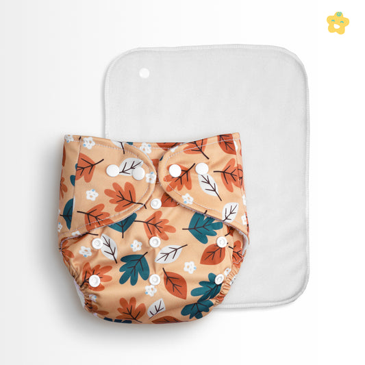Safe Bottoms Reusuable Cloth Diaper (Autumn Leaf Bliss)