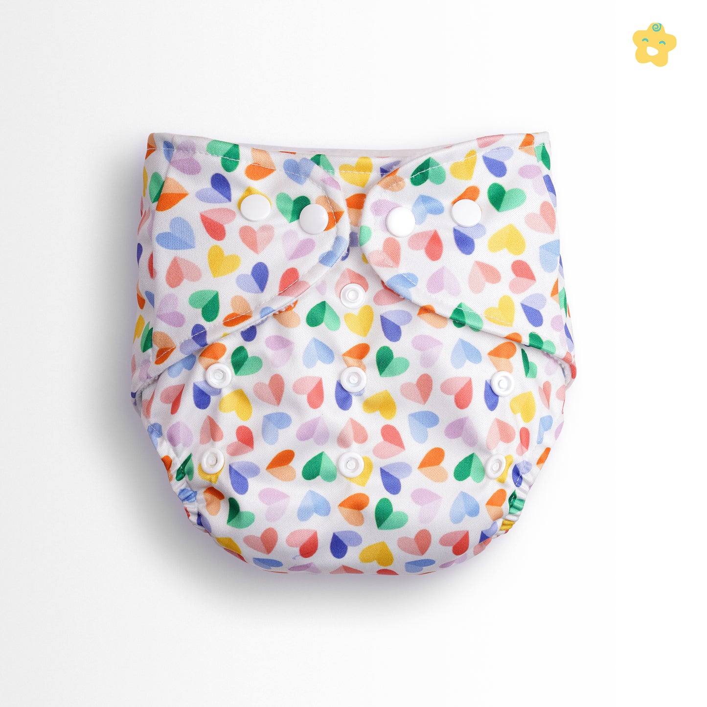 Safe Bottoms Reusuable Cloth Diaper (Hearts)