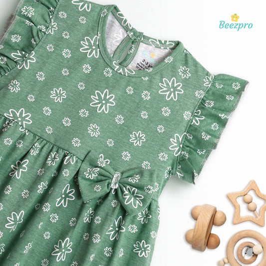 Pure Cotton Frock - Garden Bloom