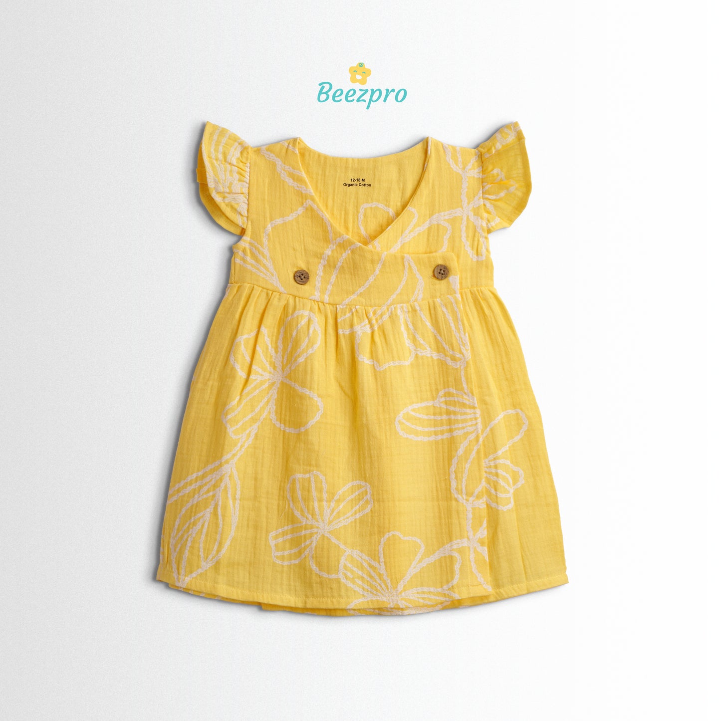 Organic Cotton Muslin Frock – Sunshine Meadows