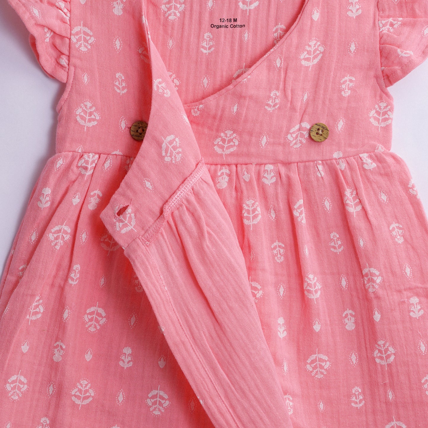 Organic Cotton Muslin Frock – Pink Blush Dreams