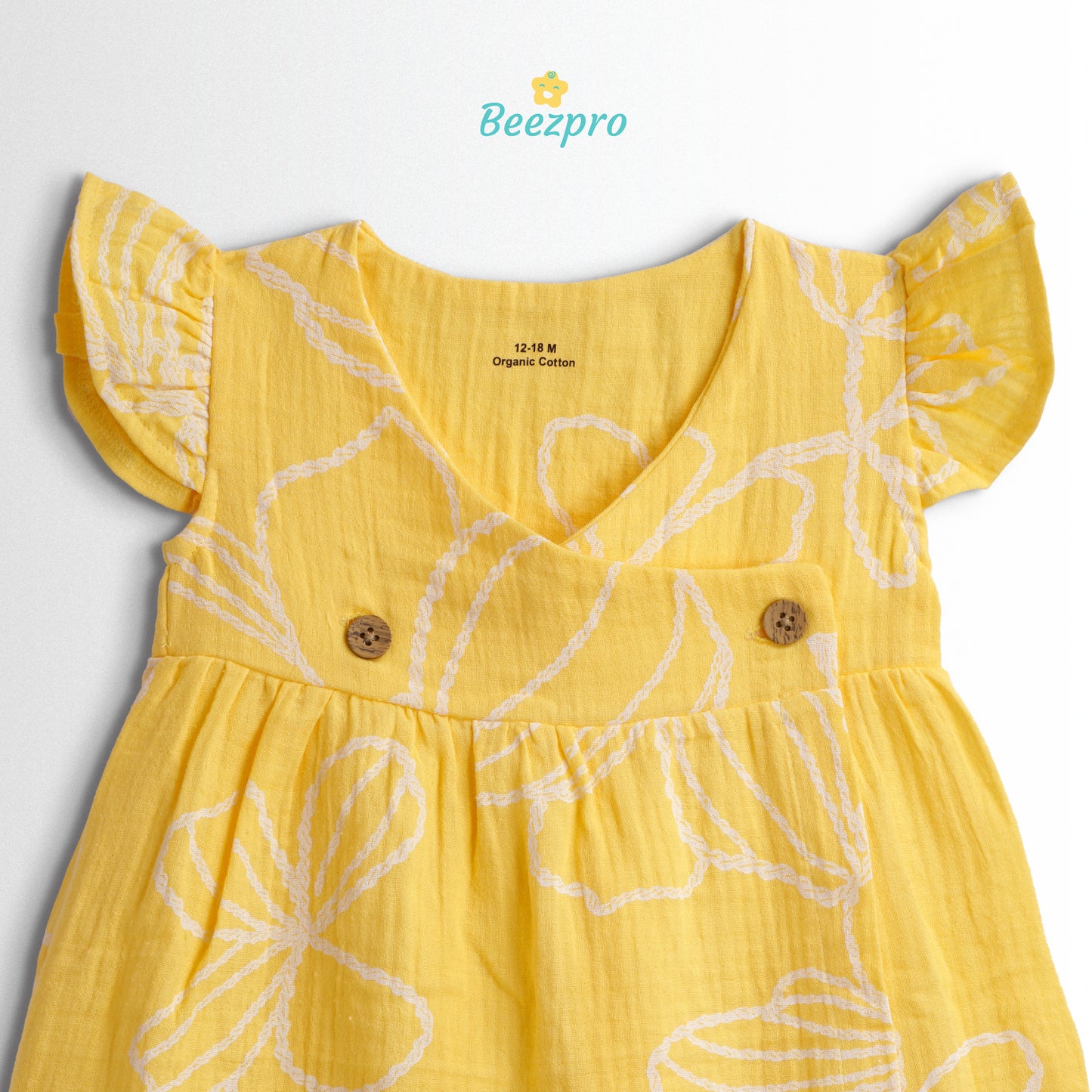 Organic Cotton Muslin Frock – Sunshine Meadows