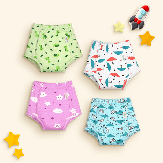 (Pack of 4) Padded Underwear (Mixed Colors Only)