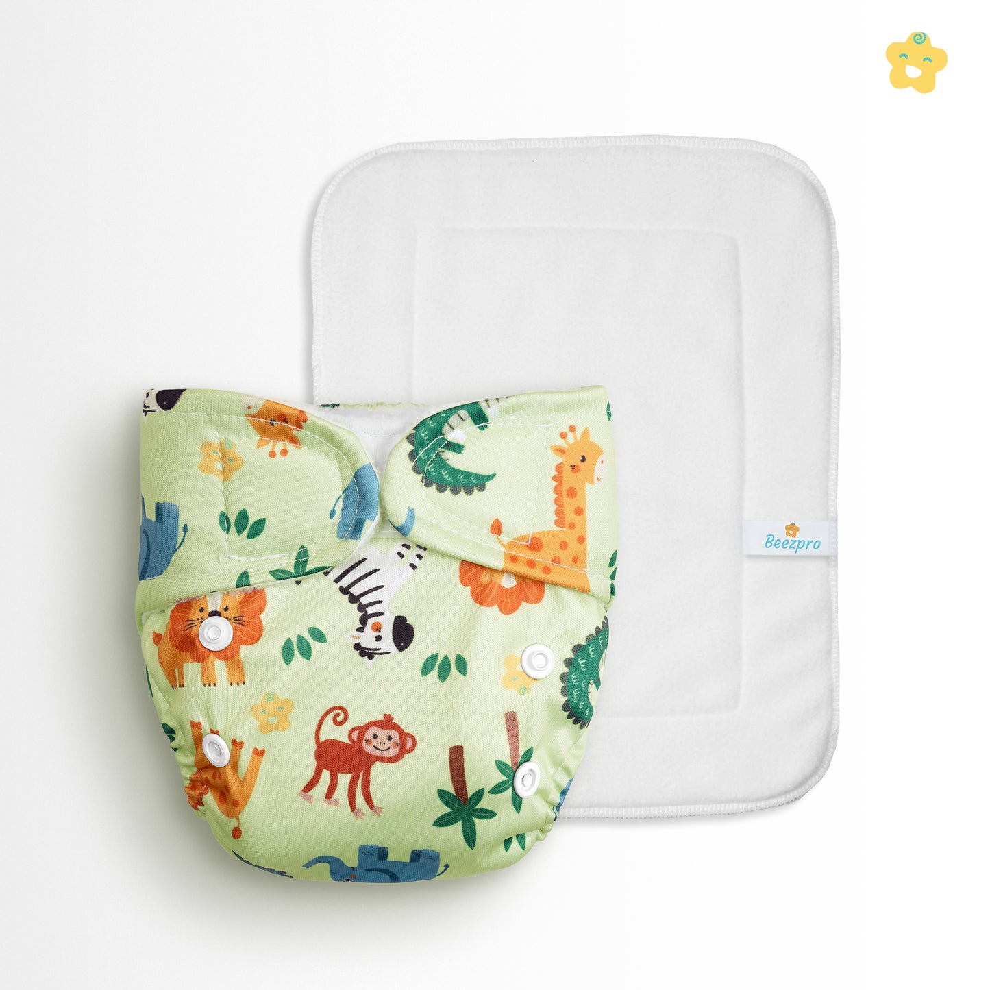 (Pack of 3) New Born Reusuable Cloth Diaper (Mixed Colors Only)